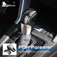 For Subaru Forester 2013-2018 Accessories Carbon Fiber Stickers Car Gear Shift Knob Cover Interior T