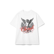 Cherub Gothic Renaissance Streetwear Boxy Form Stretch Cotton T-Shirt 40926-20-47-GWU
