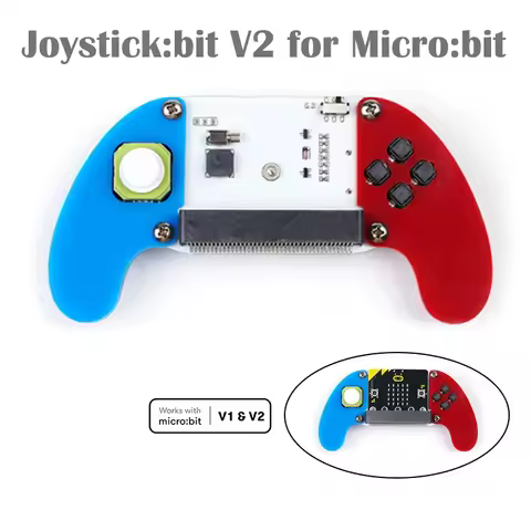 ELECFREAKS Micro:bit Electronic Joystick:bit V2 with Acrylic Case for BBC Microbit Board Remote Cont