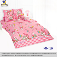 *New2025* TOTO ผ้าปูที่นอน + ผ้าห่ม (หนา) Kitty ลิขสิทธิ์แท้ จากญี่ปุ่น TOTO คิตตี้ การ์ตูน Sanrio ซ