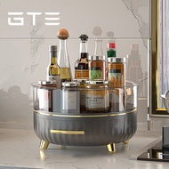 GTE Rotatable Condiment Seasoning Storage Rack Cosmetics Organizer Minimalist Design - Fulfilled by