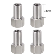 INJORA 4PCS 2/3/4.5mm M2.5 Long Wheel Nuts For 1/18 RC Crawler TRX4M Upgrade Parts