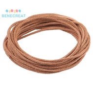 1set 5M Frosted Cowhide Leather Cord Clothes Accessories Round Dark Salmon 2.5mm about 5.47 Yards(5m