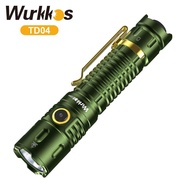 Wurkkos TD04 3000lm two mode Dual button 21700 battery rechargeable 295 m EDC tactical flashlight