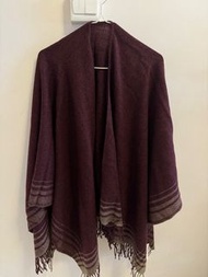 UNIQLO 女裝披肩 - 紅酒色