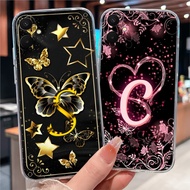 Casing For Samsung Galaxy A07 A17 F17 M17 4G 5G Case Clear Protection Soft Silicone Fashion Letter B