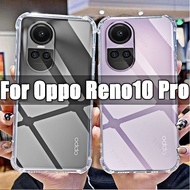 Soft Silicone Shockproof Clear Phone Case for Oppo Reno10 Pro Global  Transparent Phone Covers Shell  Anti-Scratch