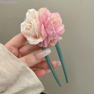 QUENTIN Hanfu Hairpins, Korean Style Plastic Mesh Flower Hair Stick, Simple Hair Fork Ponytail Clip Hanfu Headdress Chinese Style Hair Clip Hanfu