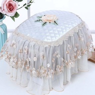 Rice Cooker Cover Cloth Oval Anti-dust Cover European Style Pastoral Lace Multi-Purpose Cover Towel Rice Cooker Multi-Purpose Fabric Cover