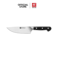 ZWILLING มีดเชฟสแตนเลสสตีล รุ่น Zwilling Pro มีความคมและทนทาน  160 มม. สีเงิน ด้ามสีดำ N38405161