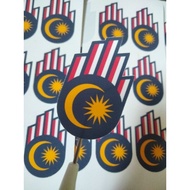 Sticker Logo Malaysia Madani Bunga Raya Bulan Bintang