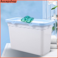 Aocepshop Laundry Pod Box Powder Container Plastic Wrapping Boxes Beads with Cover Case Detergent Bucket
