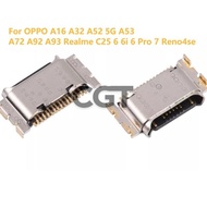 1pcs Charging Port Pin USB Type C For OPPO A16 A32 A52 5G A53 A72 A92 A93 Realme C25 6 6i 6 Pro 7 Re