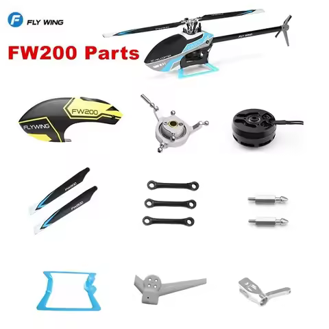 FLYWING FLY WING FW200 RC Helicopter All Parts Accessories Propeller Horizontal Axis Rotor Clip Swas