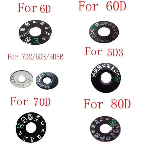 Tag plate nameplate Camera repair parts For Canon 5D3 60D 70D 6D 80D 7D2 5Ds 5DSR mode dial pad turn