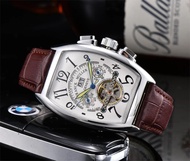 SDVS Franck Muller Luxe Automatische Mechanische Horloges Voor Heren Polshorloge Tourbillon Skelet P