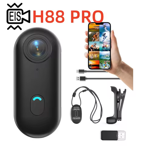 H88 PRO 4K EIS Camera Stabilization Mini Camera WIFI Action Camera POV Portable Video Recorder with 