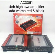 POWER ACOUSTIC AC-3351 BERKUALITAS 60.000WATT 4 CHANNEL TERBARU