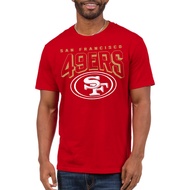 Clothing x NFL - San Francisco 49ers - Bold Logo - Unisex Adult Short Sleeve Fan T-Shirt for Men and