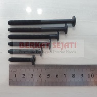 JCBC Bolt 6 x 80 mm Knockdown Knock Down Furniture M6 Dia 6mm Length 80mm