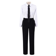 WGB XFFRP37 Đồng phục Quần áo Đen Áo Makima Rez Đồng Phục học sinh Halloween Quần Áo Cosplay Quần Áo