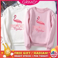 READY STOCK💕GRIMO Tropical Blouse Women's Baju Hoodie Travel Lady Perempuan Wanita Hoodie Girl Casua