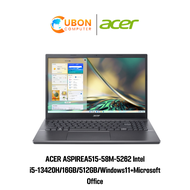 ACER ASPIRE NOTEBOOK (โน๊ตบุ๊ค) A515-58M-5262 Intel i5-13420H/16GB/512GB/Windows11+Microsoft Office/ประกันศูนย์ 2 ปี