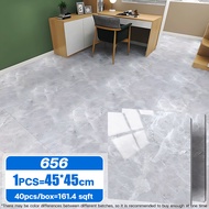 [New] YChao Marble Tiles Vinyl Floor 45 x 45cm floor tiles sticker 60x60cm Self Adhesive PVC Floor S
