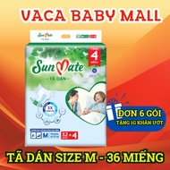 (With Unifresh Wet Wipes) SunMate Adult Diapers / Diapers New Model size M32+4 Large Economical Packages