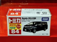 全新 TAKARA TOMY TOMICA 日版 84 TOYOTA VELLFIRE 30系 豐田 7人車 2015新車貼