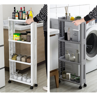 3/4 Tiers Kitchen Utility Cart/ Kitchen Trolley / Storage Trolley / Multi Purpose Removable Kitchen Trolley Cart