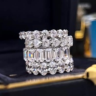 [ 5ct-10ct Lab Carbon Diamond/ ]-FL-IF-VVS1-D Genuine Gold 18K/24K Gold PREMIUM Jewelry Luxury Cute 