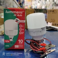 lampu led dc 12 volt 10 watt lumment led aki kabel 1.5 meter dengan jepit aki