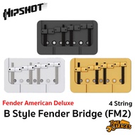 Hipshot B Style Fender Deluxe Mount Bridges (FM2) for 4 String Bass