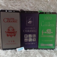 TG Anti gores Oppo F5 Oppo A83 Oppo A75 A1 Anti gores ceramic matte blue spy bening full layar tidak
