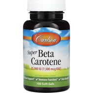Carlson - Super Beta Carotene, 25000 IU (15 mg), Vitamin A as Beta Carotene, Bioavailable and Bioact