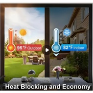 1 roll of insulation film, window sunscreen glass film, home sunroom, kitchen sunshade sticker, one-
