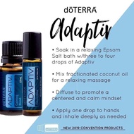 doTERRA  ADAPTIV™ Tranquil Blend 10mL 寧靜的混合 $88 / ADAPTIV™ Tranquil Blend  樂釋複方精油 15mL $228