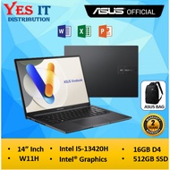 ASUS VIVOBOOK 14 A1405V-ALY409WS/410WS ( i5-13420H/16GB DDR4, 512GB SSD, Intel UHD, 14" WUXGA 60hz, 