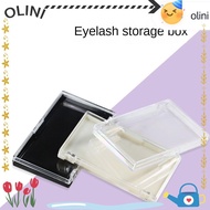 OLINI Eyelash Storage Box,  Square Shape False Lashes Show Box, Plastic Storage Box