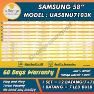 UA58NU7103K SAMSUNG 58" LED TV BACKLIGHT(LAMPU TV) SAMSUNG 58 INCH LED TV BACKLIGHT UA58NU7103 58NU7