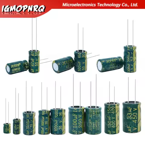 Capacitor 6.3V 10V 16V 25V 35V 63V 100V 250v 400V 100UF 220UF 330UF 470UF 680UF 1000UF 47UF 22UF 220