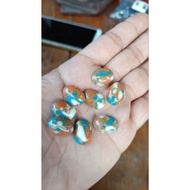 African turquoise agate 18 x 13 mm