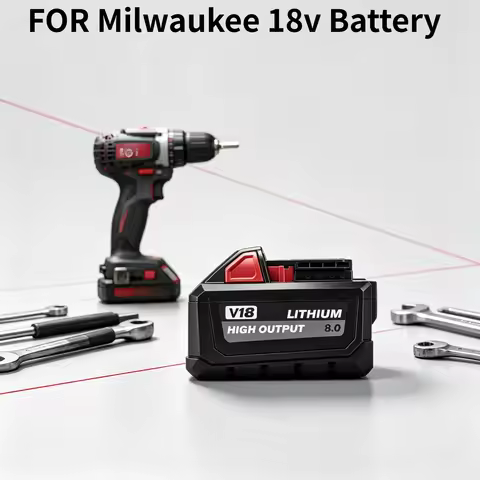 For Milwaukee M18 18V 8Ah High Output, Rechargeable Lithium‑ion Battery Pack For M18 Cordless Power 