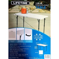 ❒LIFETIME 4 FT ADJUSTABLE FOLD-IN-HALF TABLE (LIGHT COMMERCIAL)