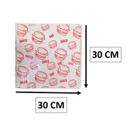 ROSE Burger Wrapping Paper / Pembalut Burger 30CMX30CM
