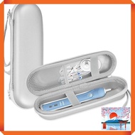 ProCase Oral B/Philips toothbrush travel case, electric toothbrush storage case with mesh pocket, compatible with Oral-B Pro, Philips Sonicare, etc. – Silver color.