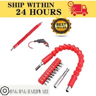 FLEXIBLE SHAFT SCREWDRIVER BIT SET/ CORDLESS DRILL FLEXIBLE EXTENSION SCREWDRIVER