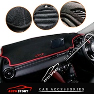 Mazda CX3 CX5 CX8 CX9 CX30 Mazda 3 Mazda6 Dashboard Sun Protection Mat Felt Mat Dashboard Cover Car Accessories