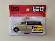【米舖TOY】 全新 TAKARA TOMY TOMICA #99 Toyota Estima Previa 吸塑 卡裝 車仔 紅字 日版 新車貼 匙扣